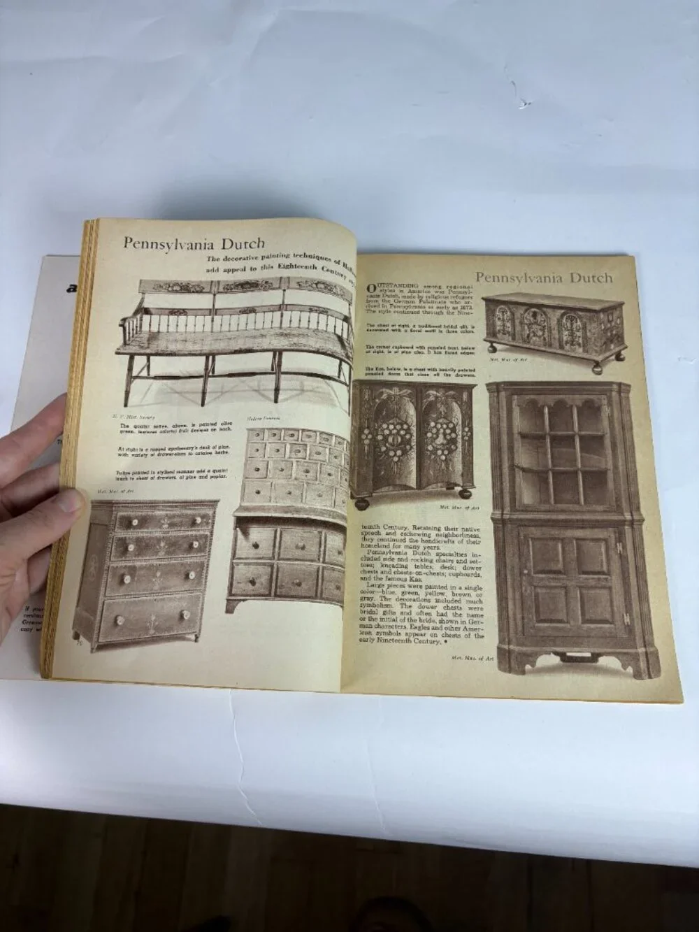 Vintage Early American Antique Furniture Book by Morton Yarmon | 1952 Fawcett
